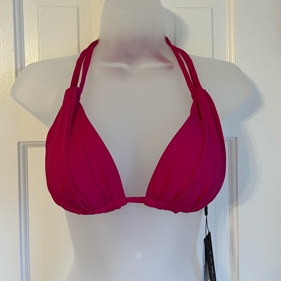 La Blanca Other - La Blanca - Island Goddess Halter Triangle Top - Magenta - Size 2